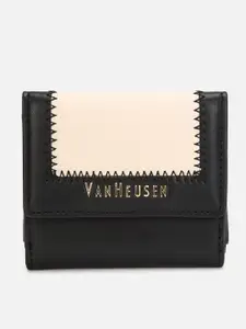 Van Heusen Woman Colourblocked PU Three Fold Wallet