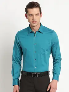 Turtle Modern Fit Spread Collar Pure Cotton Formal Shirt