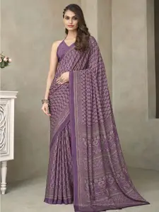 Satrani Ethnic Motifs Crepe Saree