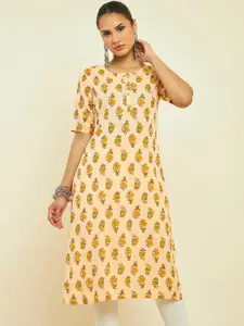 Soch Floral Printed Straight Kurta