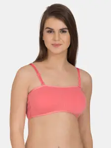 Tweens Removable Padding Cotton All Day Comfort Seamless Bandeau Bra