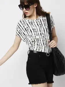 Vero Moda Geometric Printed Extended Sleeves Top