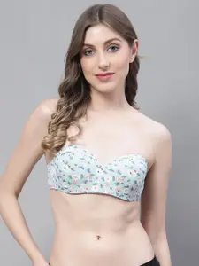 PrettyCat Floral Underwired Lightly Padded All Day Comfort Balconette Bra