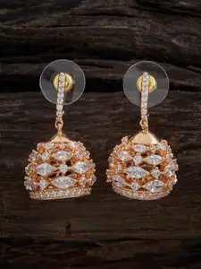 Kushal's Fashion Jewellery Gold Plated Contemporary Drop Earrings