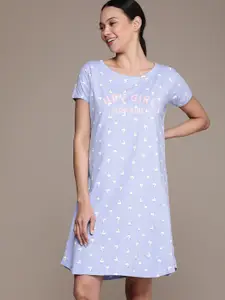 beebelle Conversational Printed Pure Cotton Nightdress