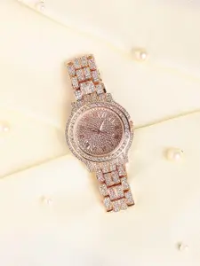 HAUTE SAUCE by  Campus Sutra HAUTE SAUCE by Campus Sutra Women Embellished Bracelet Style Straps Watch SS23_HSWC1124