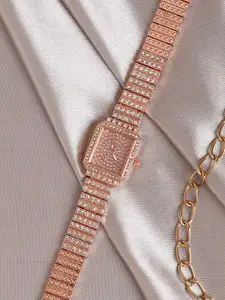 HAUTE SAUCE by  Campus Sutra HAUTE SAUCE by Campus Sutra Women Bracelet Style Straps Analogue Watch SS23_HSWC1128