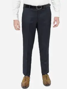 JADE BLUE Men Slim Fit Formal Trousers