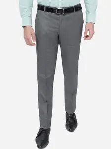 JADE BLUE Men Slim Fit Formal Trousers