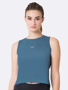 Van Heusen Proactive Elite Solid Quick-Dry High Stretch Cropped Top