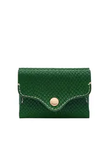 Fossil Women Textured Leather Envelope Wallet