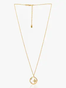 March by FableStreet Sterling Silver Gold-Plated Necklace