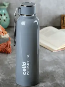 Cello Puro Grey Steel-X Benz 900 Stainless Steel Water Bottle-730ml