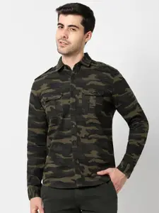 VASTRADO Camouflage Printed Cotton Casual Shirt