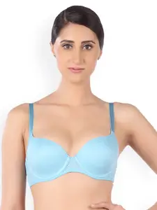 Triumph Blue Invisible Wired Padded Body Make-up Series T-Shirt Bra 117 7613124339142