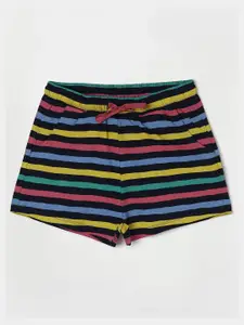 Fame Forever by Lifestyle Girls Striped Technology Cotton Shorts