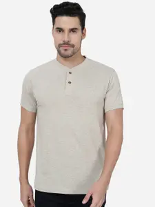 Greenfibre Henley Neck Cotton Slim Fit T-shirt