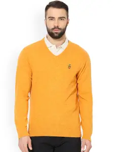 Red Tape Men Yellow Solid Pullover