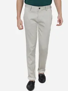 JADE BLUE Men Slim Fit Cotton Chino Trousers