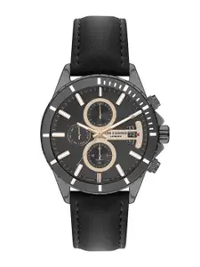 Lee Cooper Men Brass Leather Straps Analogue Multi Function Watch LC07530 066