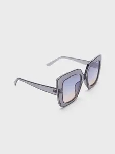 20Dresses Women Cateye Glitter Detail Acrylic Sunglasses With Regular Lens SG010783