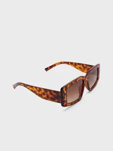 20Dresses Women Rectangle Printed Acrylic Sunglasses With Regular Lens SG010742