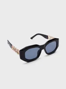 20Dresses Women Rectangle Chain Link Acrylic Sunglasses With Regular Lens SG010746