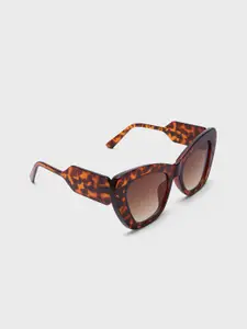 20Dresses Women Cateye Printed Acrylic Sunglasses With Regular Lens SG010730