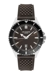 Lee Cooper Men Brass Embellished Textured Straps Analogue Watch LC07361 377