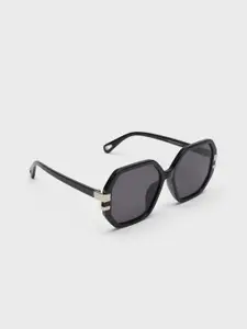 20Dresses Women Hexagon Acrylic Sunglasses With Regular Lens SG010805