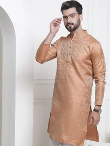 SOJANYA Jacquard Silk Ethnic Motifs Kurta
