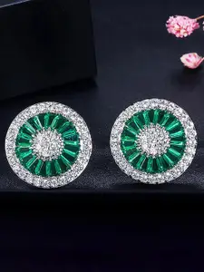 Peora Silver-Plated Contemporary Studs Earrings