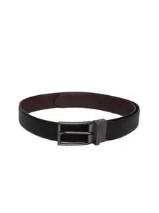 U.S. Polo Assn. Men Brown & Black Solid Leather Reversible Belt