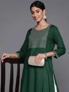 Libas Yoke Design Sequinned Kurta