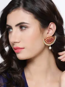 Shoshaa Gold-Plated Crescent Shaped Chandbalis Earrings