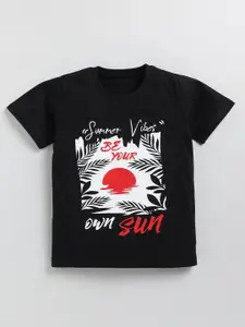 Toonyport Boys Graphic Tropical Printed Cotton T-Shirt