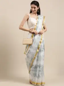 Geroo Jaipur Tie and Dye Zari Kota Saree