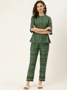 ZIZO By Namrata Bajaj Printed Top & Trousers Co-ords