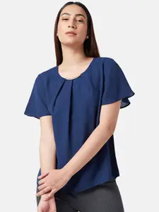 Annabelle by Pantaloons Flared Sleeves Pleated Top