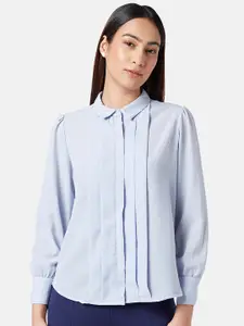 Annabelle by Pantaloons Puff Sleeves Pleated Casual Shirt