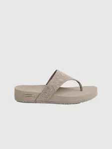 Skechers Women Arch Fit Vinyasa Embellished Open Toe Flats