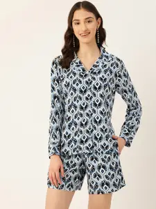 Rue Collection Printed Night suit RCNSUIT2326