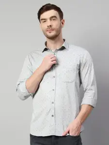 Cantabil Micro Ditsy Printed Cotton Casual Shirt
