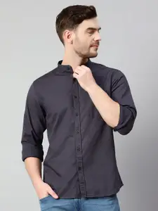 Cantabil Mandarin Collar Cotton Casual Shirt
