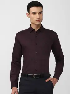 V Dot Slim Fit Floral Opaque Printed Formal Shirt