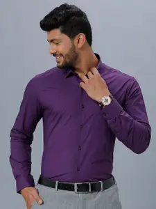 Ramraj Men Cotton Long Sleeves Opaque Formal Shirt