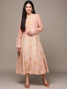 Ritu Kumar Ethnic Motifs Print Ethnic A-Line Midi Dress
