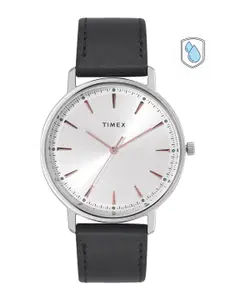 Timex Men Brass Dial & Leather Straps Analogue Watch TWTG80SMU19