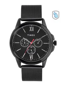 Timex Men Brass Dial & Bracelet Style Straps Analogue Multi Function Watch TWEG165SMU13