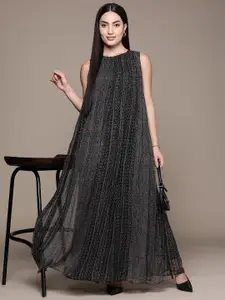 Ritu Kumar Geometric Print Layered Long Dress